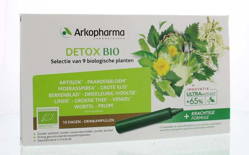 Detox drinkampullen 15ml bio 10amp
