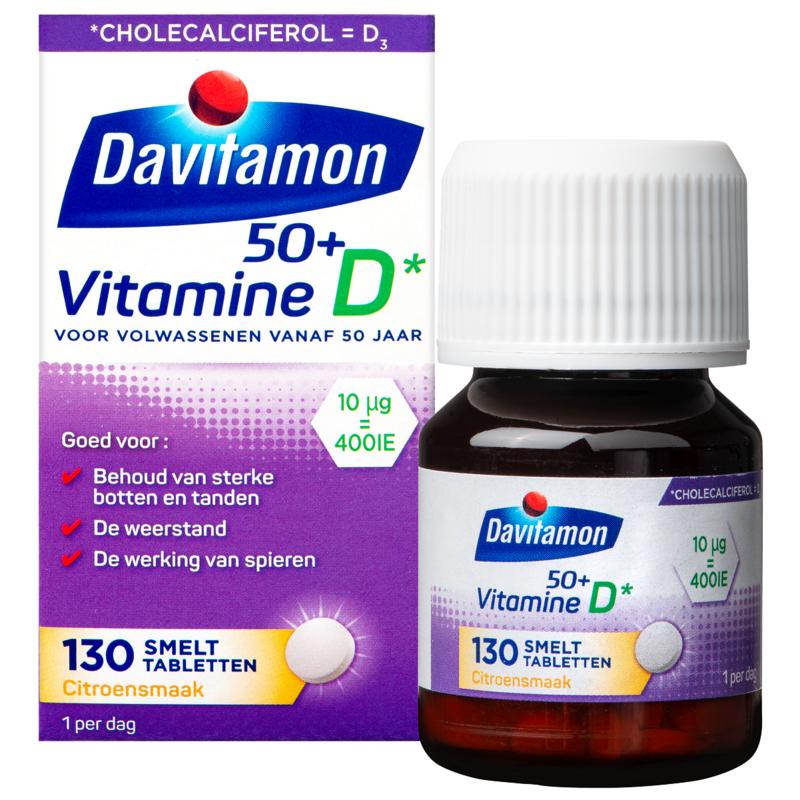 Vitamine D 50+ smelttablet 130tb