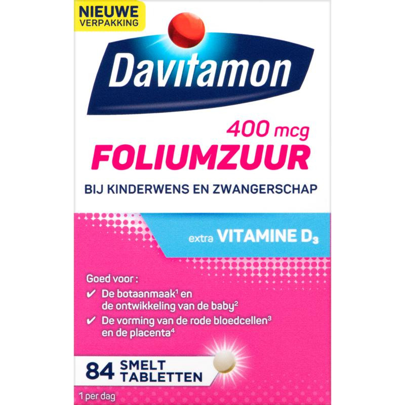 Foliumzuur vitamine D 84tb