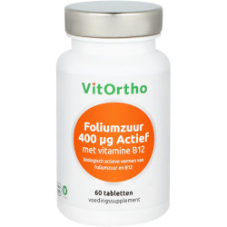 Foliumzuur 400 mcg met vitamine B12 60tb