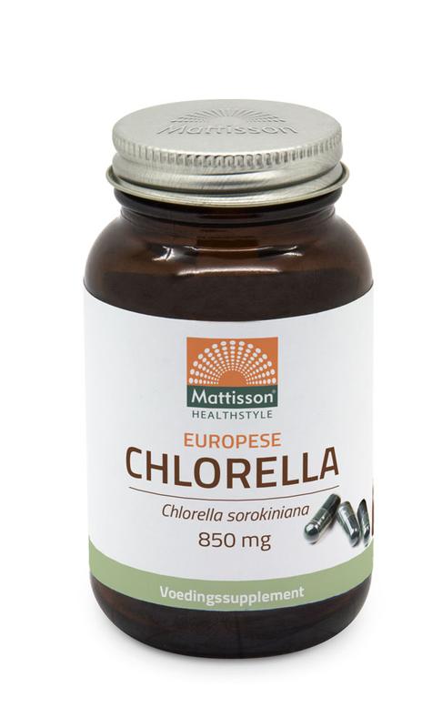 Europese chlorella capsules 775mg bio 90vc