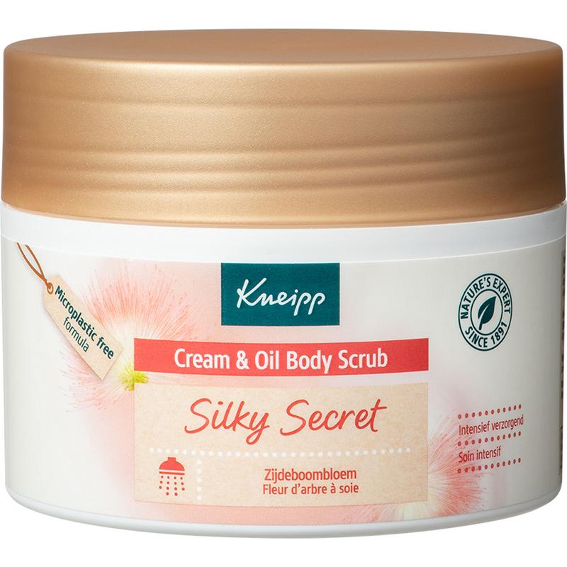 Silky secret cream & oil body scrub zijdeboombloem 200ml