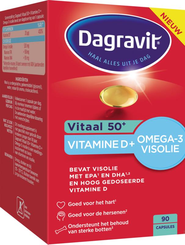 Vitaal 50+ omega/vitamine D 90ca