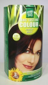 Long lasting colour 2.66 reddish black 100ml
