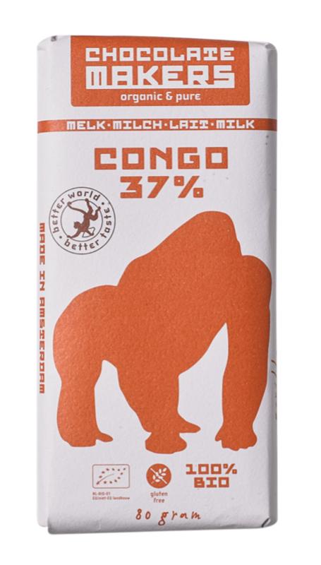 Gorilla melk 37% bio 80g