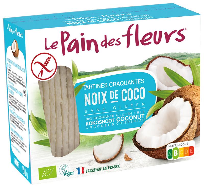 Krokante bio crackers met kokos bio 150g
