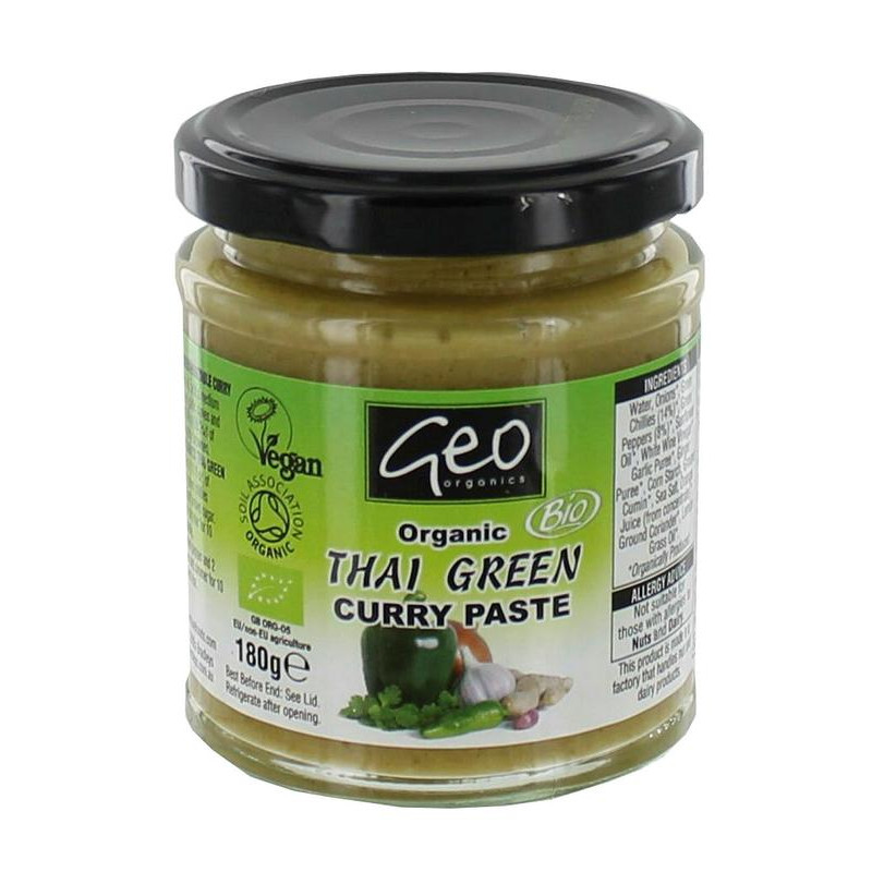 Curry paste thai green bio 180g