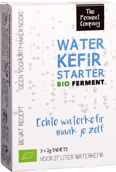 Kefir starter voor water 3 x 5 gram bio 15g