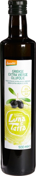 Olijfolie griek extra vierge bio demeter 500ml