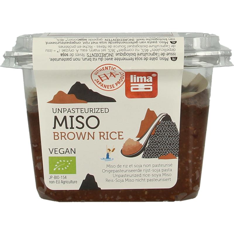 Brown rice miso ongepasteuriseerd bio 300g