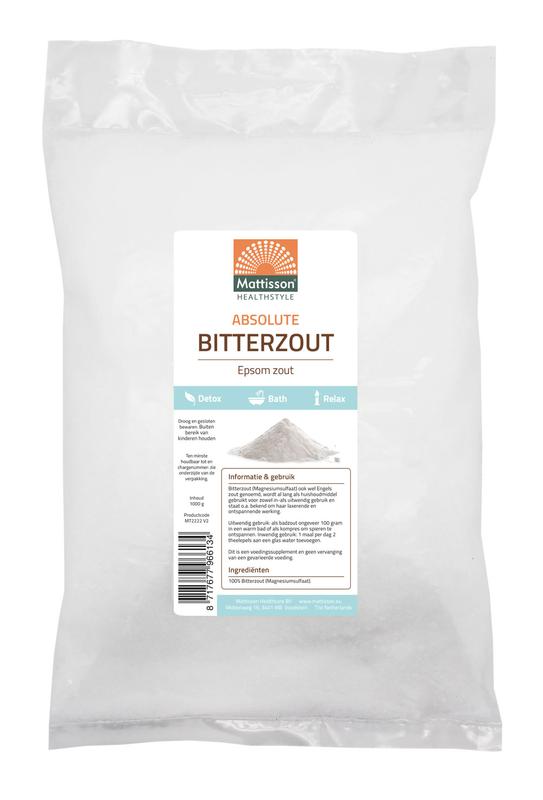Bitterzout epsom zout magnesiumsulfaat 1000g