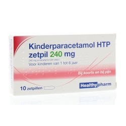 Paracetamol kinderen 240mg 10zp