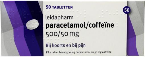Paracetamol/coffeine CP 550 50tb