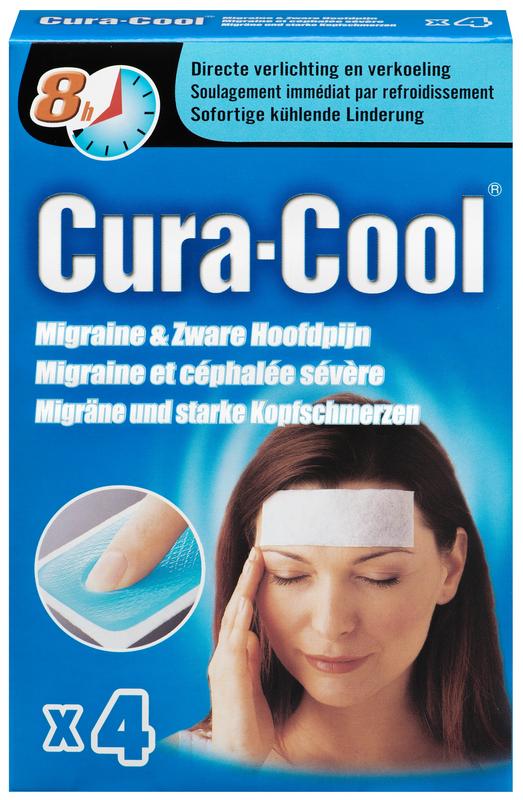 Cura-cool migraine strips 4st