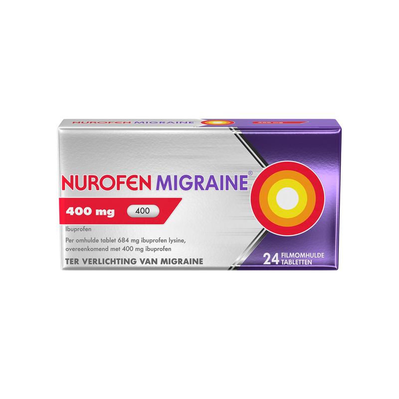 Migraine 400 mg omhulde tabletten 24st