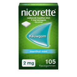 Kauwgom 2 mg menthol mint...