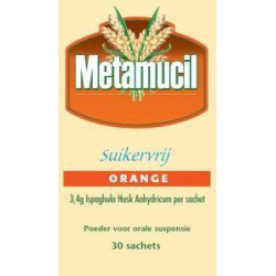 Metamucil orange suikervrij 30sach