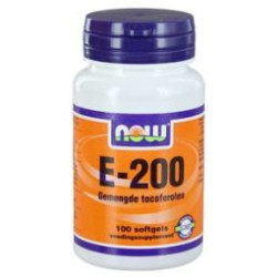 Vitamine E-200 natuurlijke gemengde tocoferolen 100sft