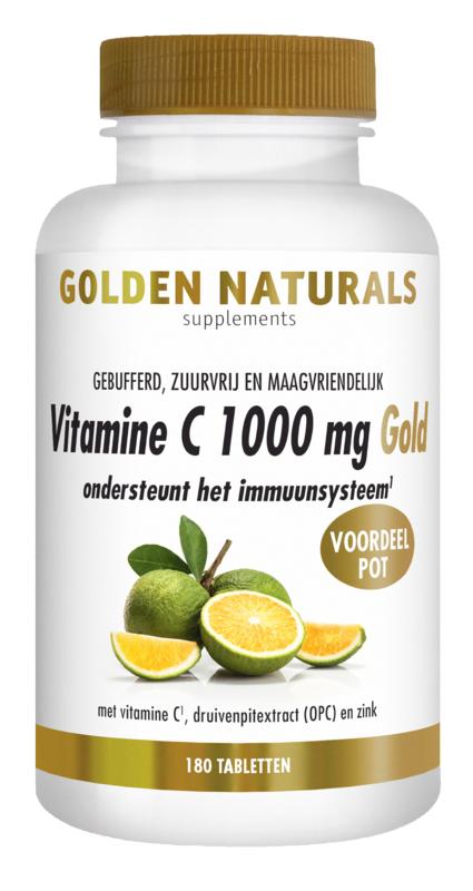 Vitamine C 1000mg gold vegan 180tb