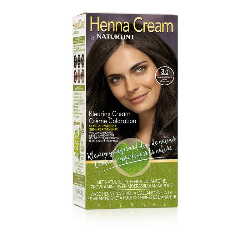 Henna cream 3.0 dronker kastanje bruin 110ml