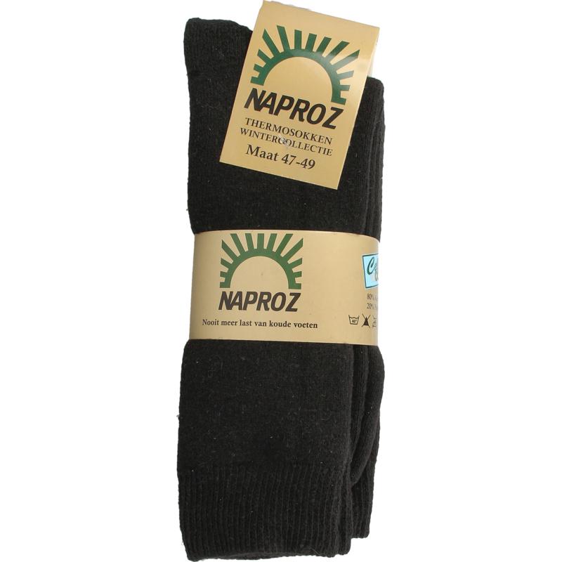 Thermo sokken zwart maat 47-49 3paar