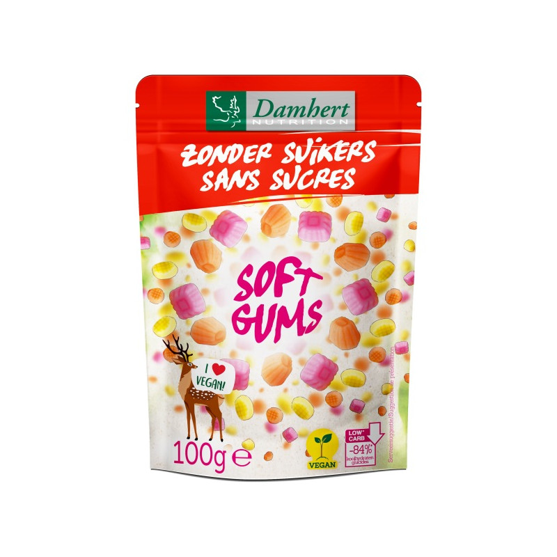 Soft gums vegan zonder suiker 100g
