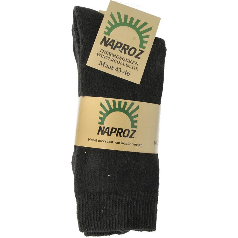 Thermo sokken zwart 43-46 3paar