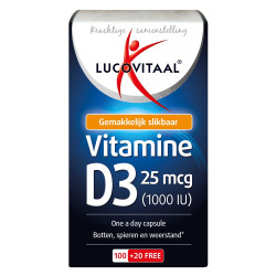 Vitamine D3 25 mcg 120ca