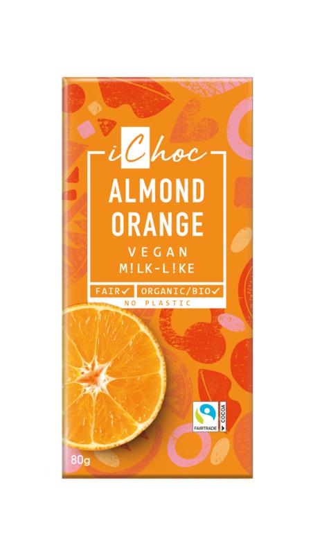Almond orange vegan bio 80g