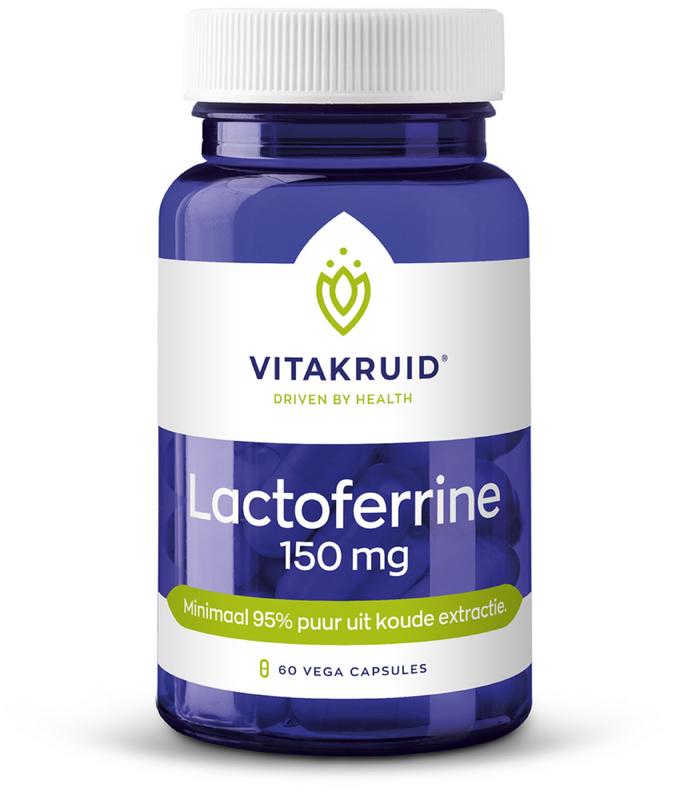 Lactoferrine 150 mg minimaal 95% puur + C 60vc