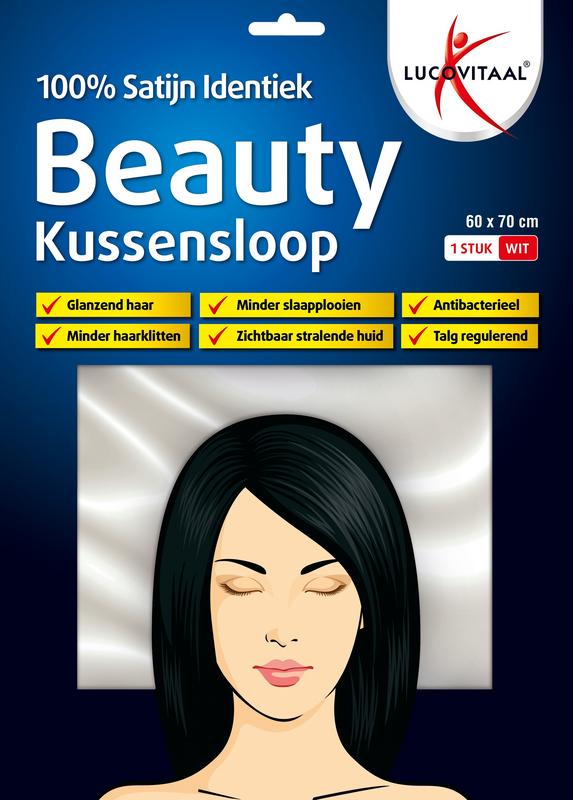 Kussensloop beauty 100% satijn 60x70cm 1st