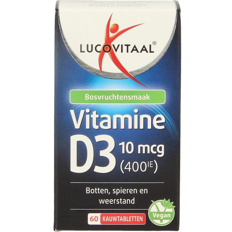 Vitamine D3 10mcg (400IE) vegan 60kt