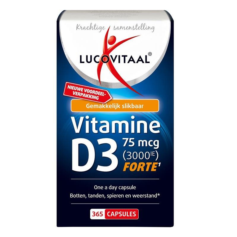Vitamine D3 75mcg 3000IE 365ca