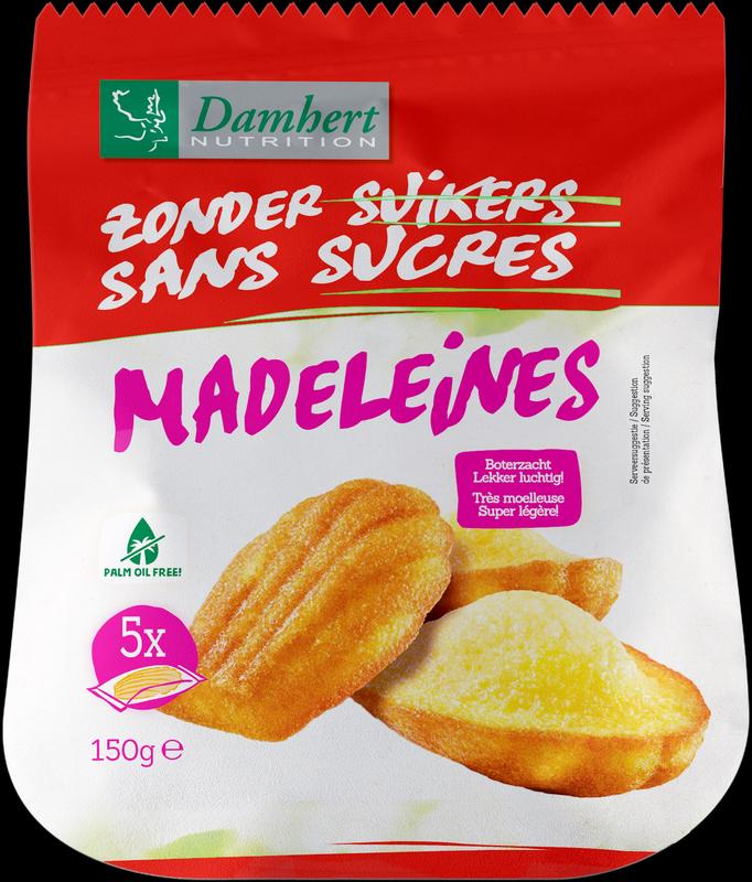 Madeleines zonder suiker 150g