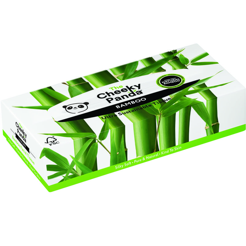 Bamboo tissues box 3laags 80st