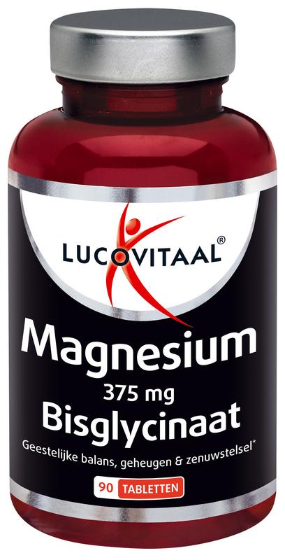 Magnesium 375mg bisglycinaat 90tb