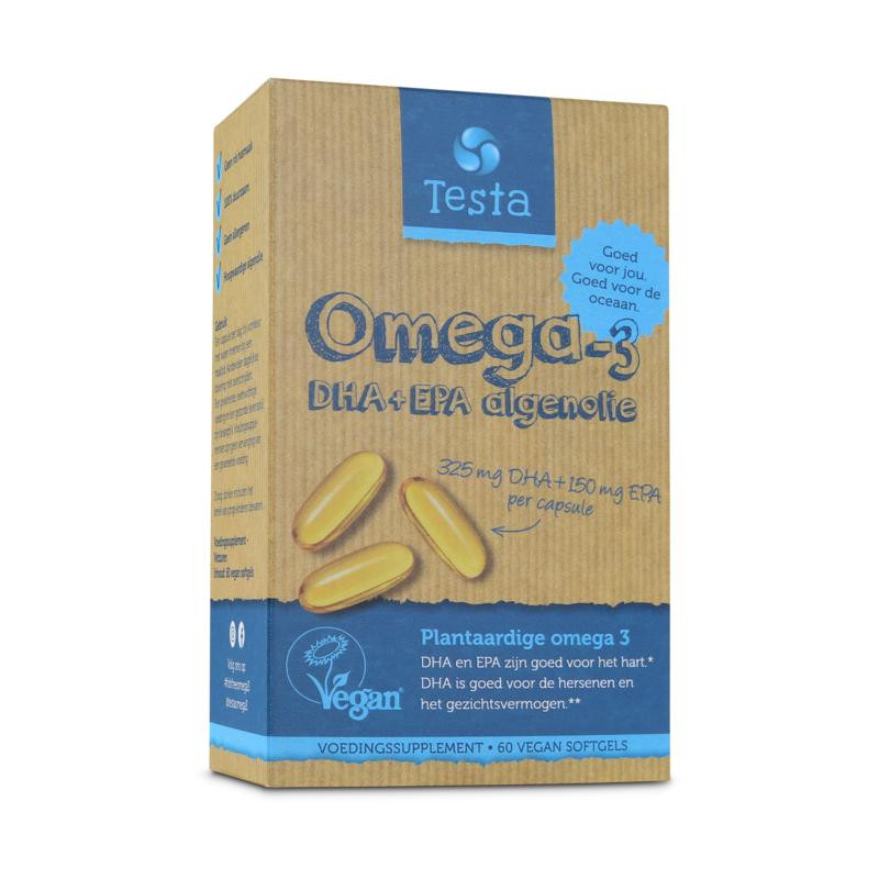 Omega 3 algenolie 325mg DHA + 150mg EPA vegan 60vc