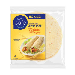 Lower carb tortilla wrap 160g