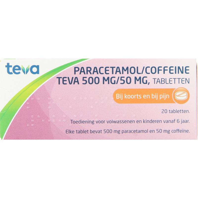 Paracetamol coffeine 500/50 20tb